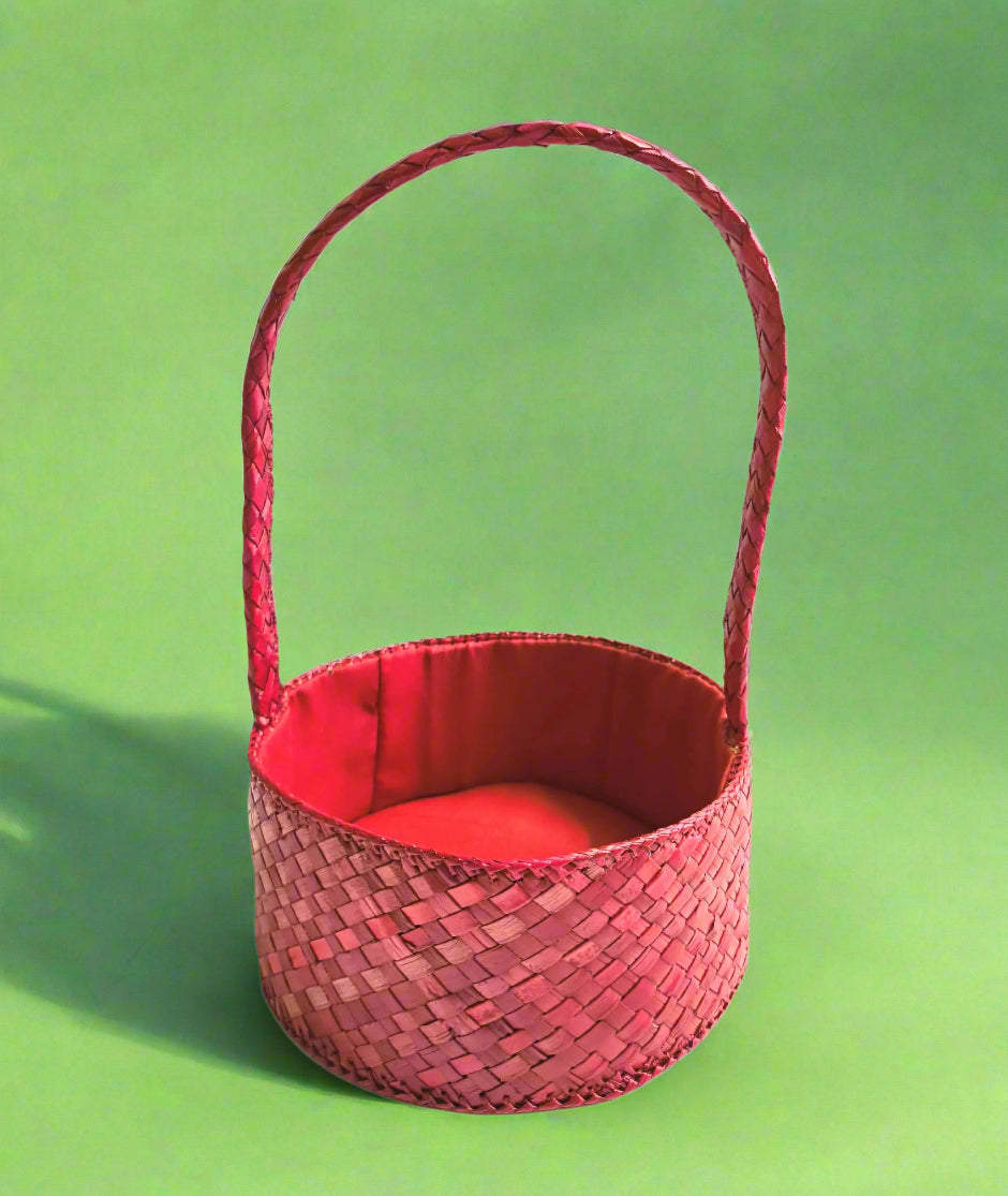Handmade Screwpine Hamper Basket | Eco-friendly