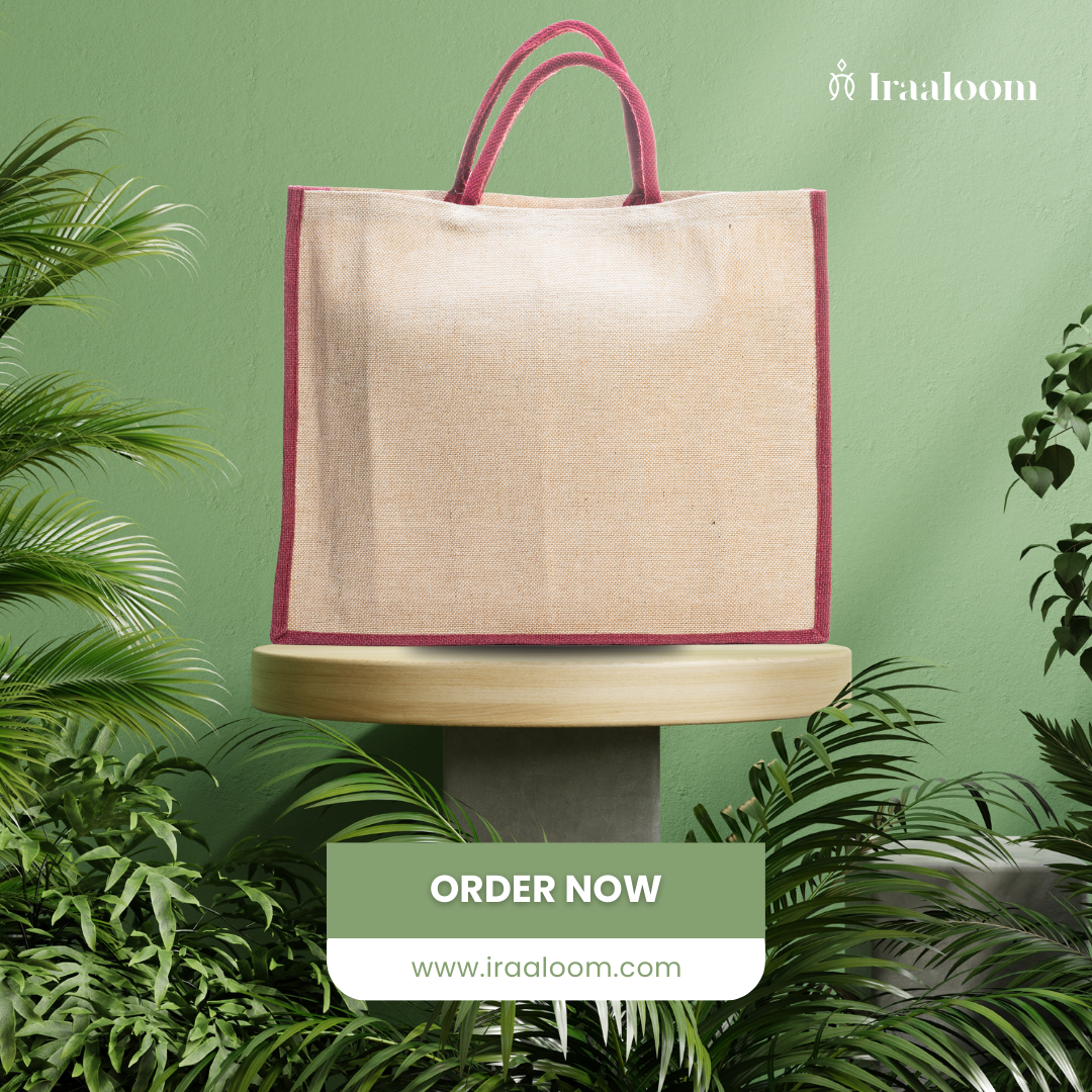 Jute Shopping Bag | Red