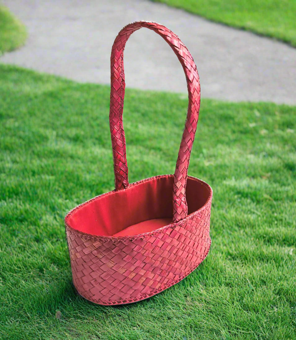 Handmade Screwpine Hamper Basket | Eco-friendly