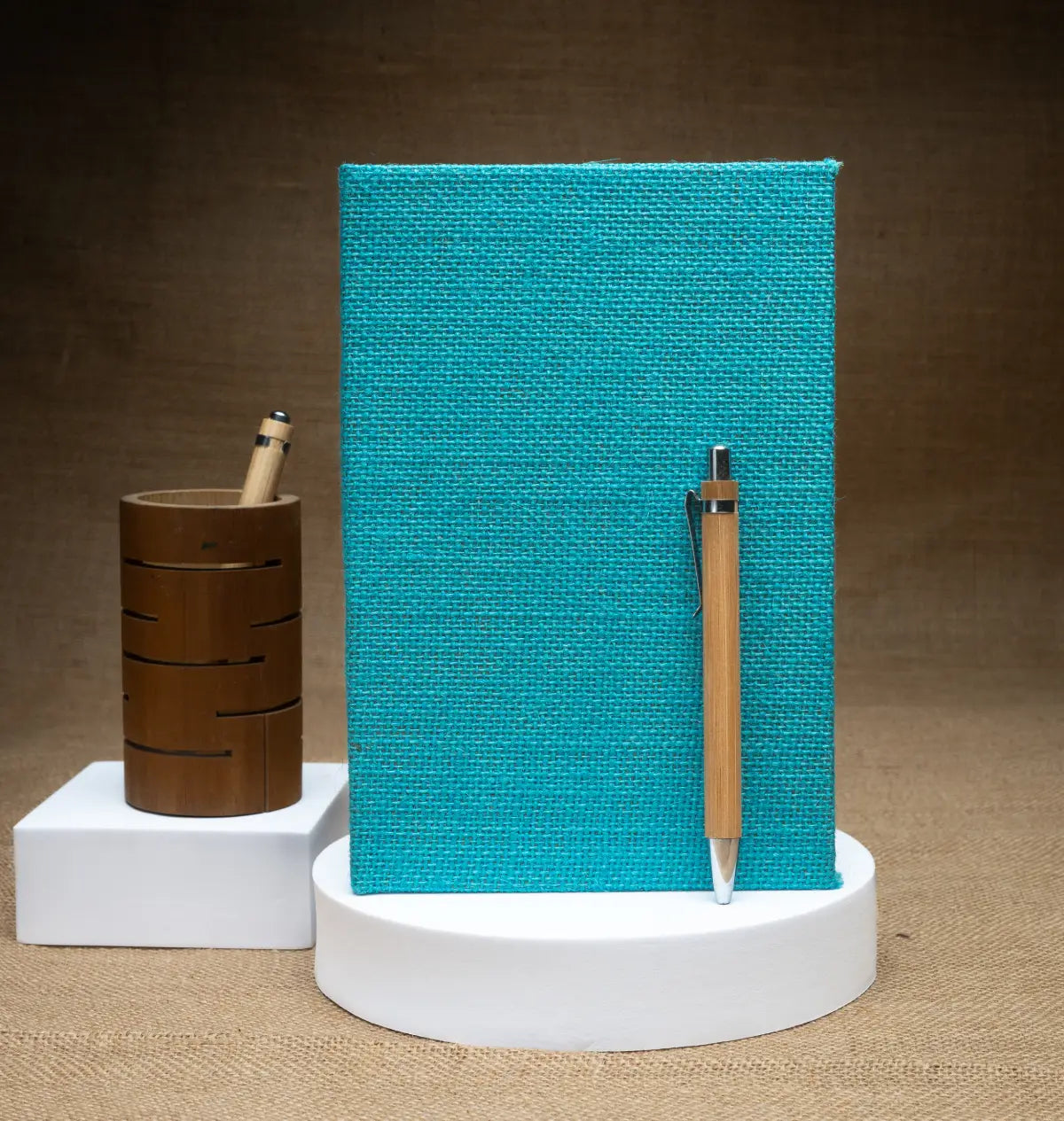Corporate Gifting Hamper | Jute Planner, Bamboo Pen Stand & Bamboo Pen