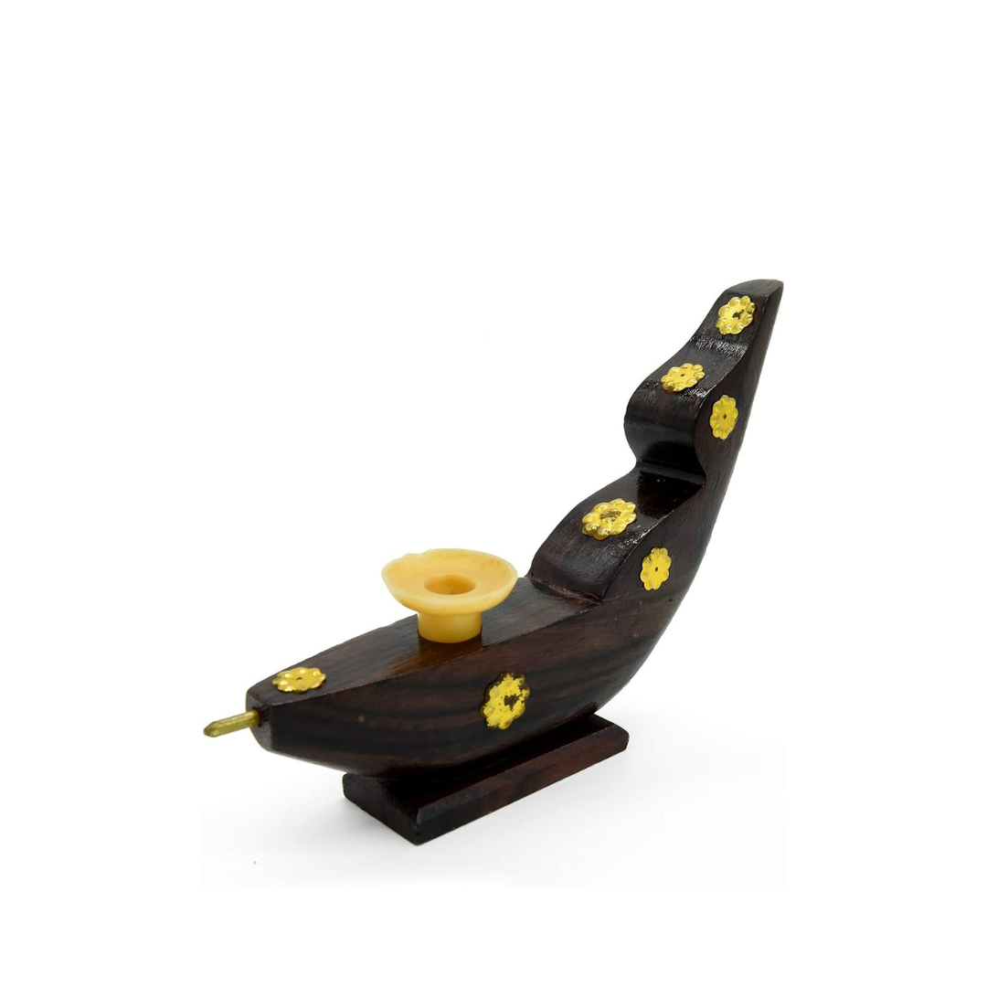 Traditional Kerala Chundan Boat Miniature with Pen Holder
