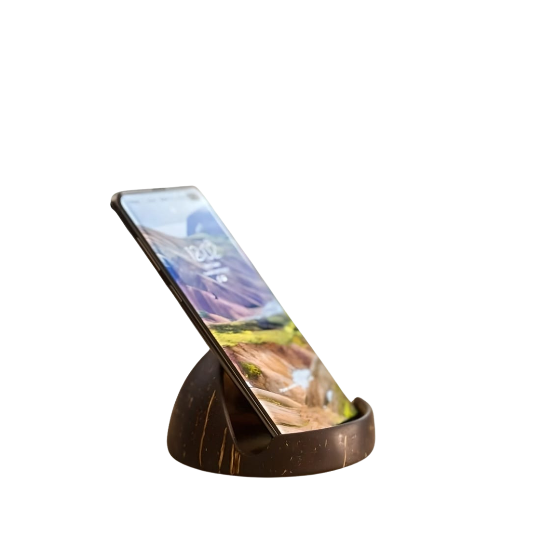 Coconut Shell Phone Holder | Eco-friendly