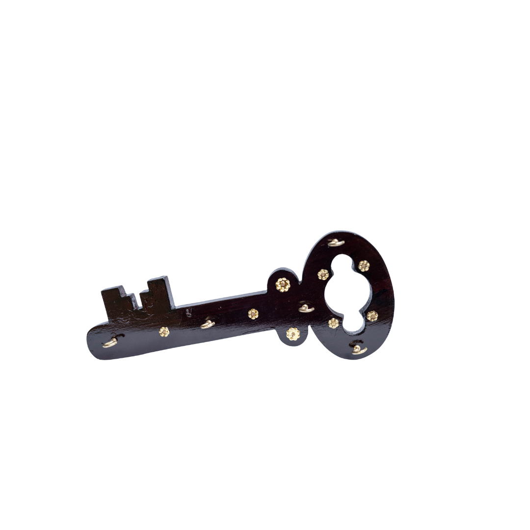 Key-shaped key holder