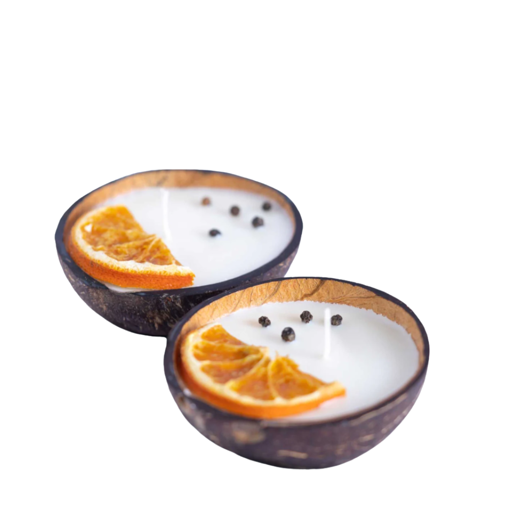 Orange Pepper Coconut Candle