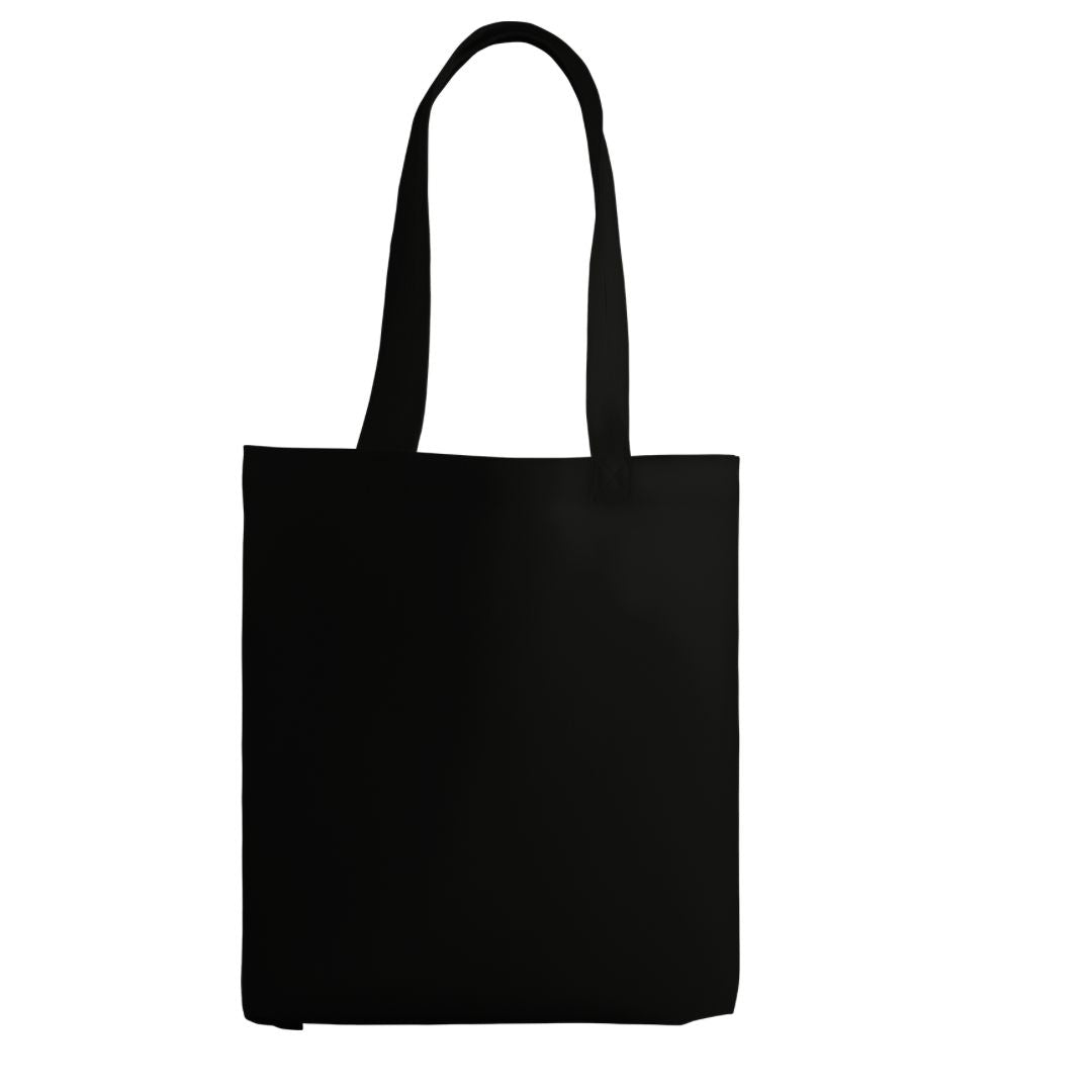 Black Cotton Tote Bag