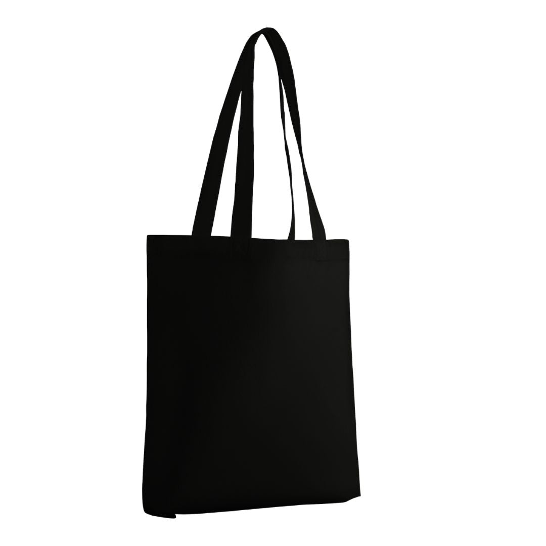 Black Cotton Tote Bag