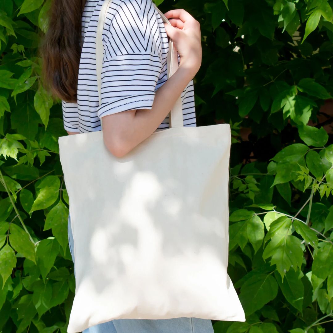 White Cotton Tote Bag