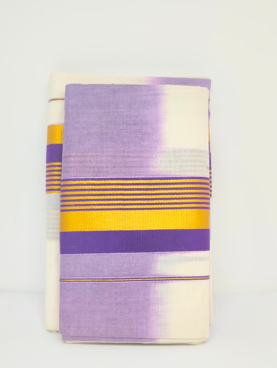 Kerala Set Mundu | Onam Traditional wear | Violet and golden border
