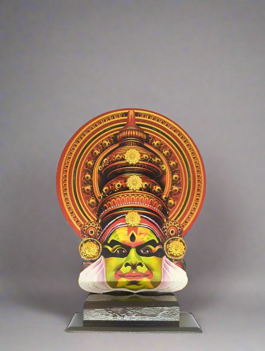 Handcrafted Kathakali Stand| Traditional | Indian Cultural Art Figurine