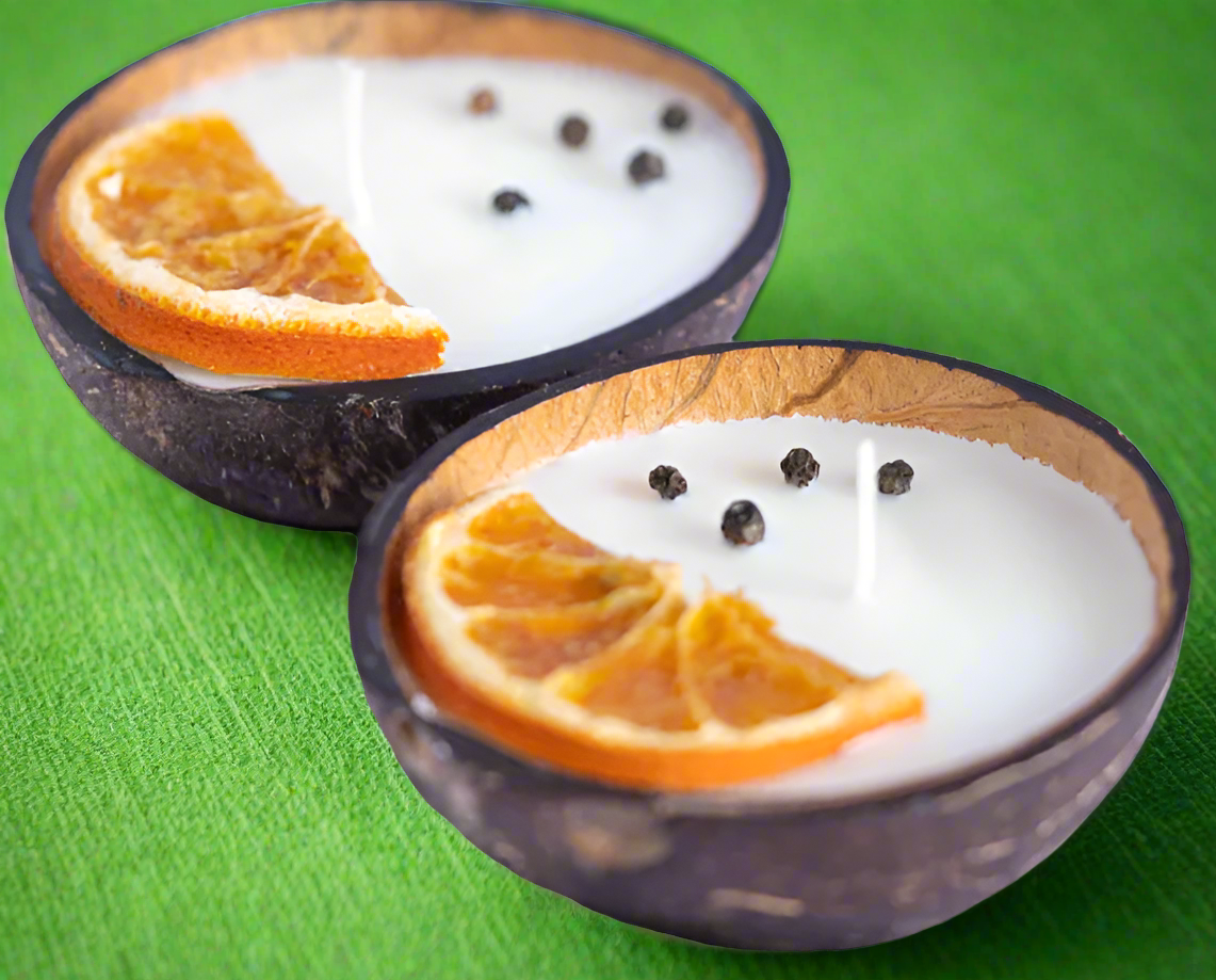 Orange Pepper Coconut Candle