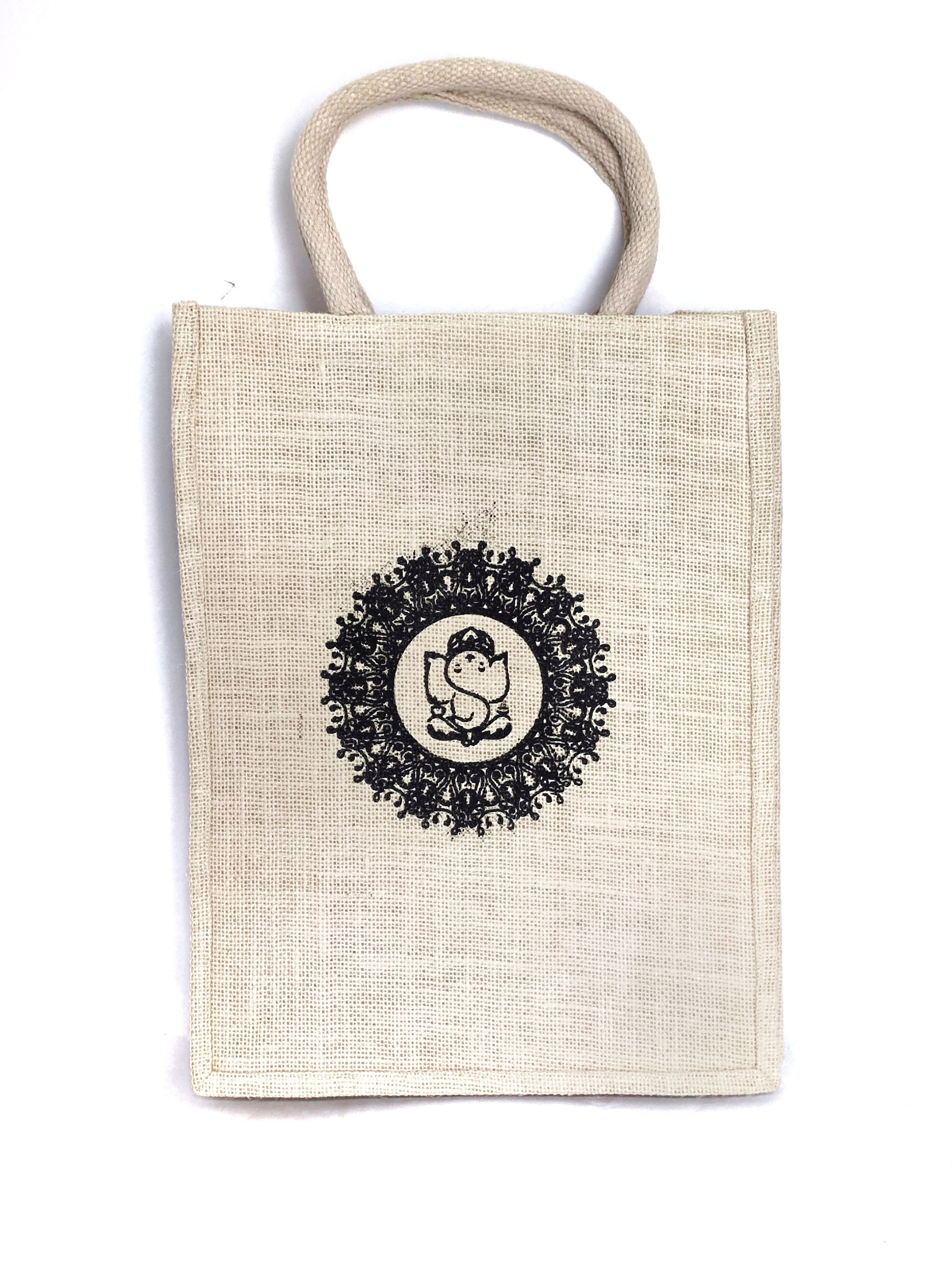 Jute Shopping Bag with Print