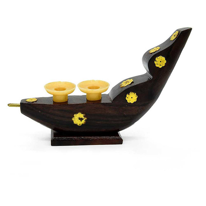 Traditional Kerala Chundan Boat Miniature with Pen Holder