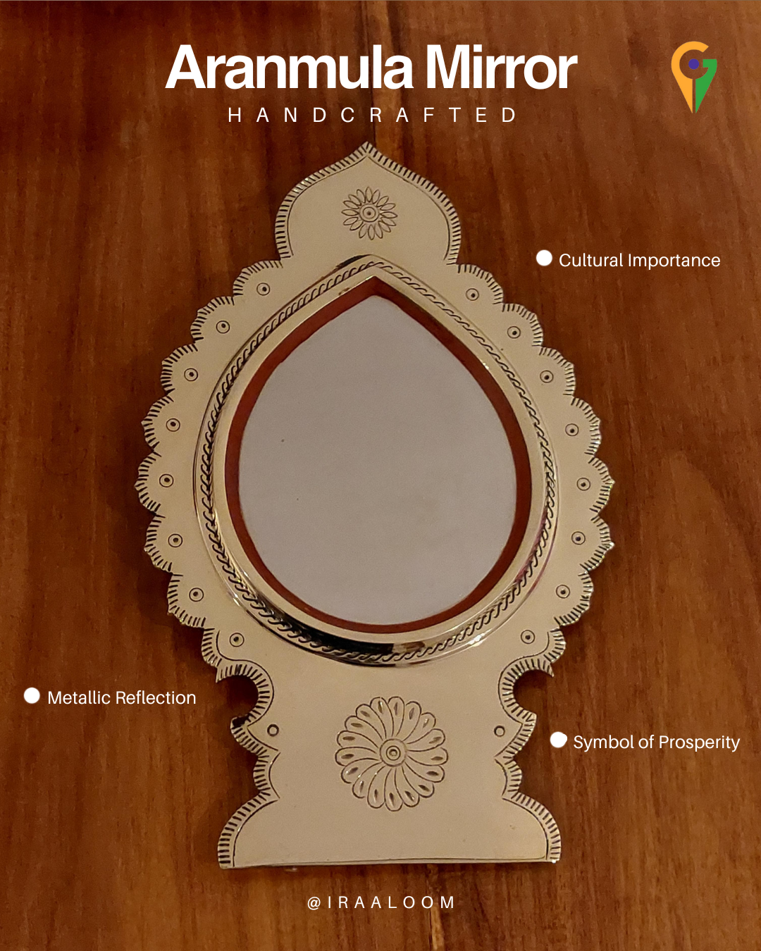 Aranmula Mirror with Back Stand | Version 1