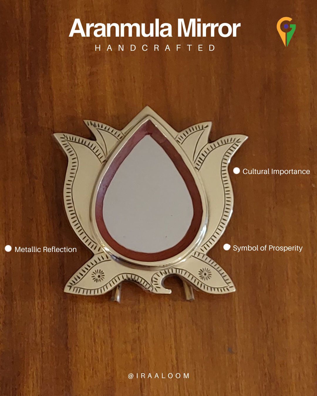 Aranmula Mirror with Back Stand | Version 2