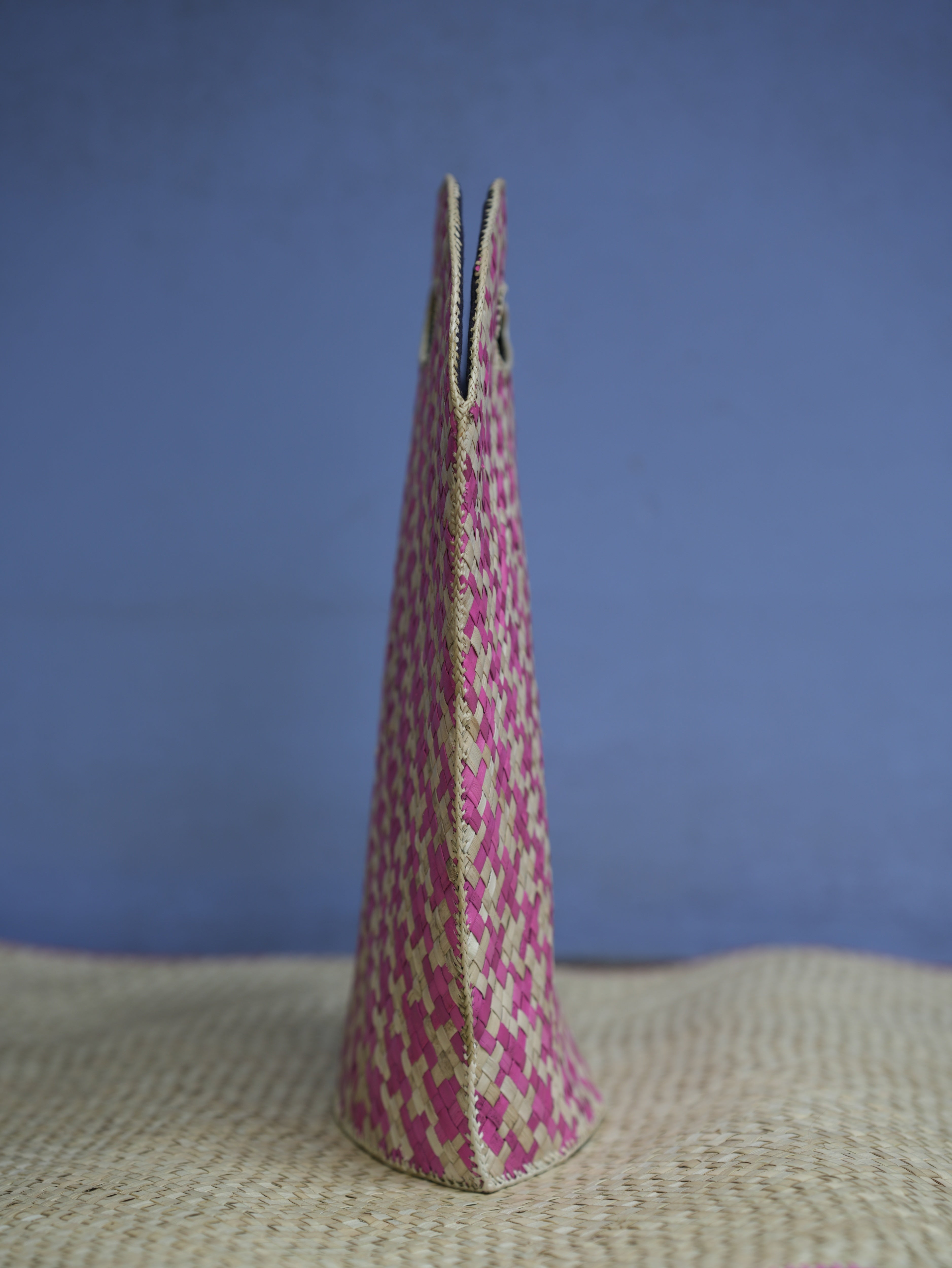 Pink Colour Screwpine Bag