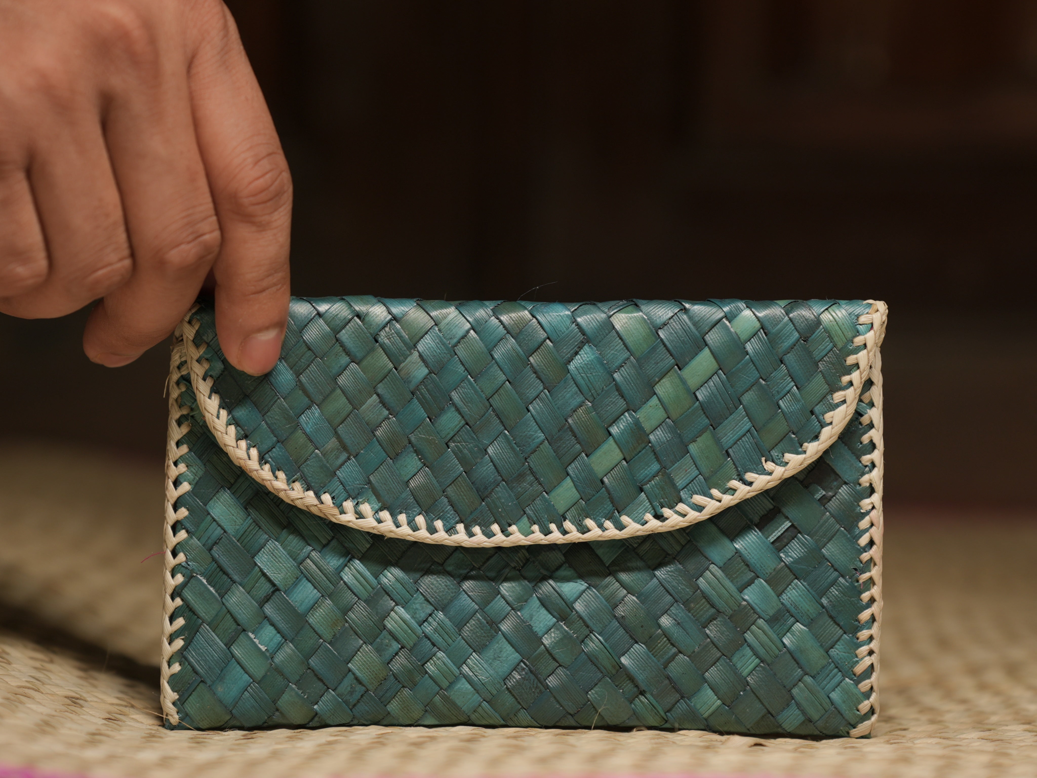 Screwpine purse | Purse for Women and Girls | Green Colour