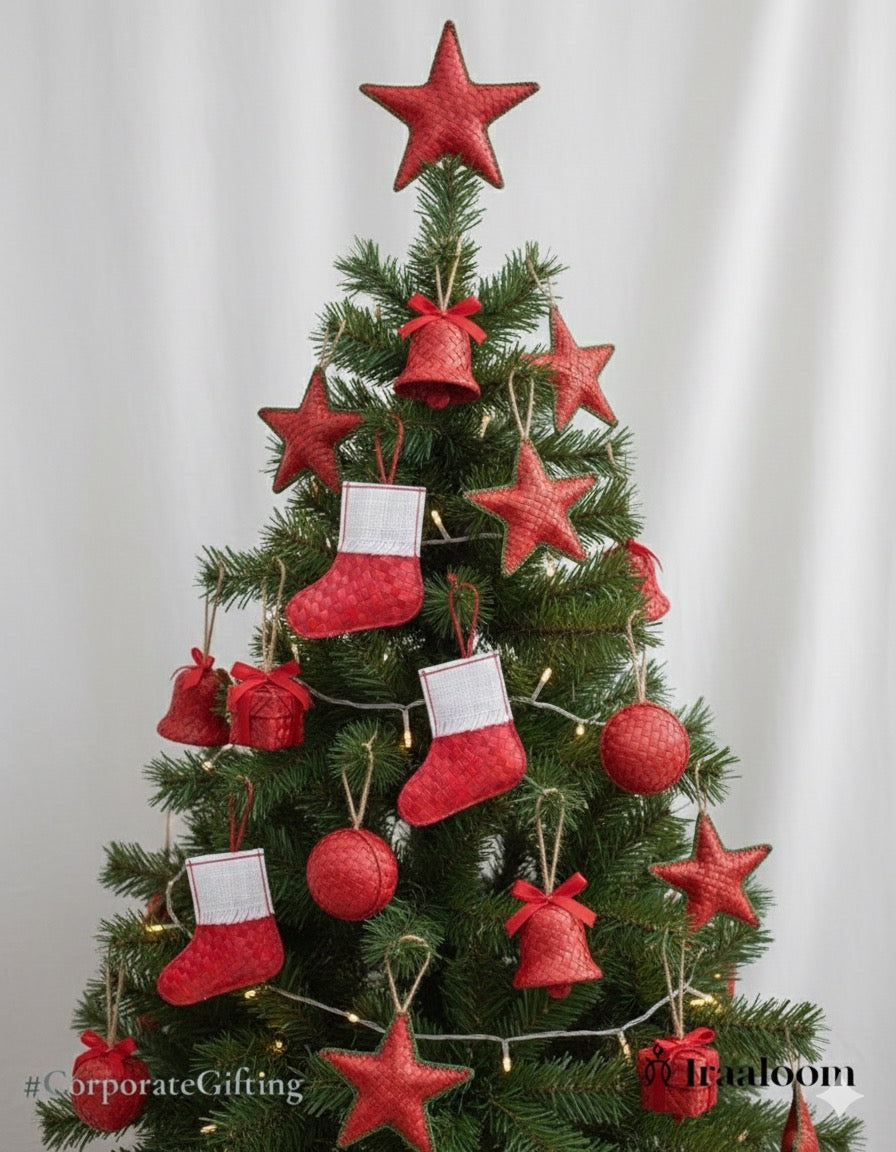 Handmade Screwpine star combo set of five