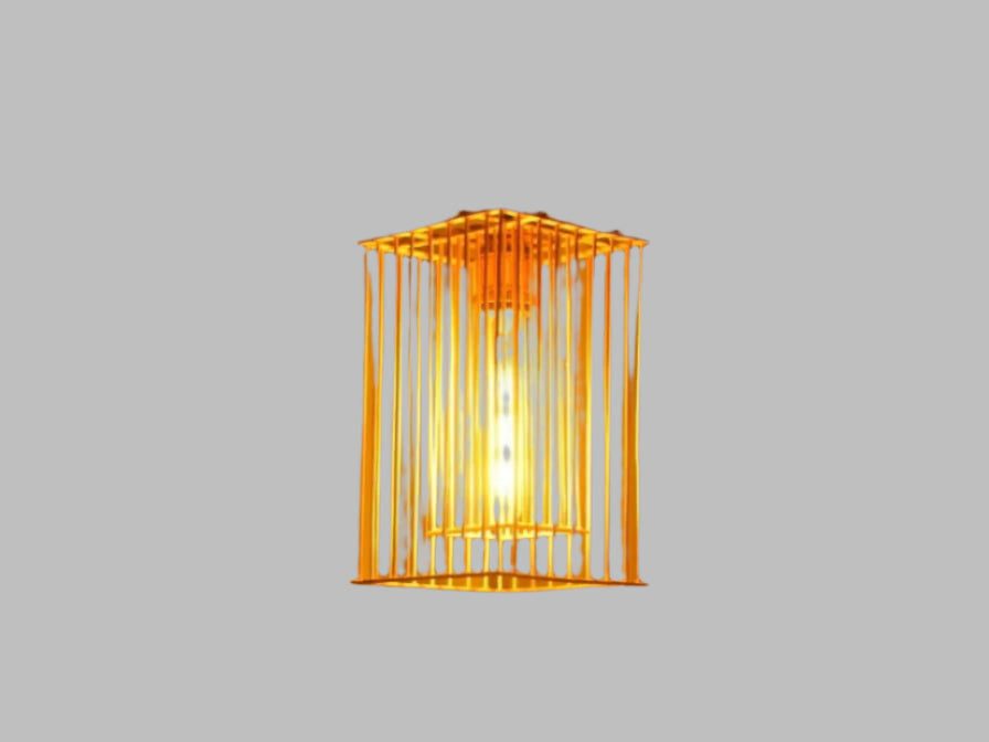 Handmade Bamboo Square Pendant Light