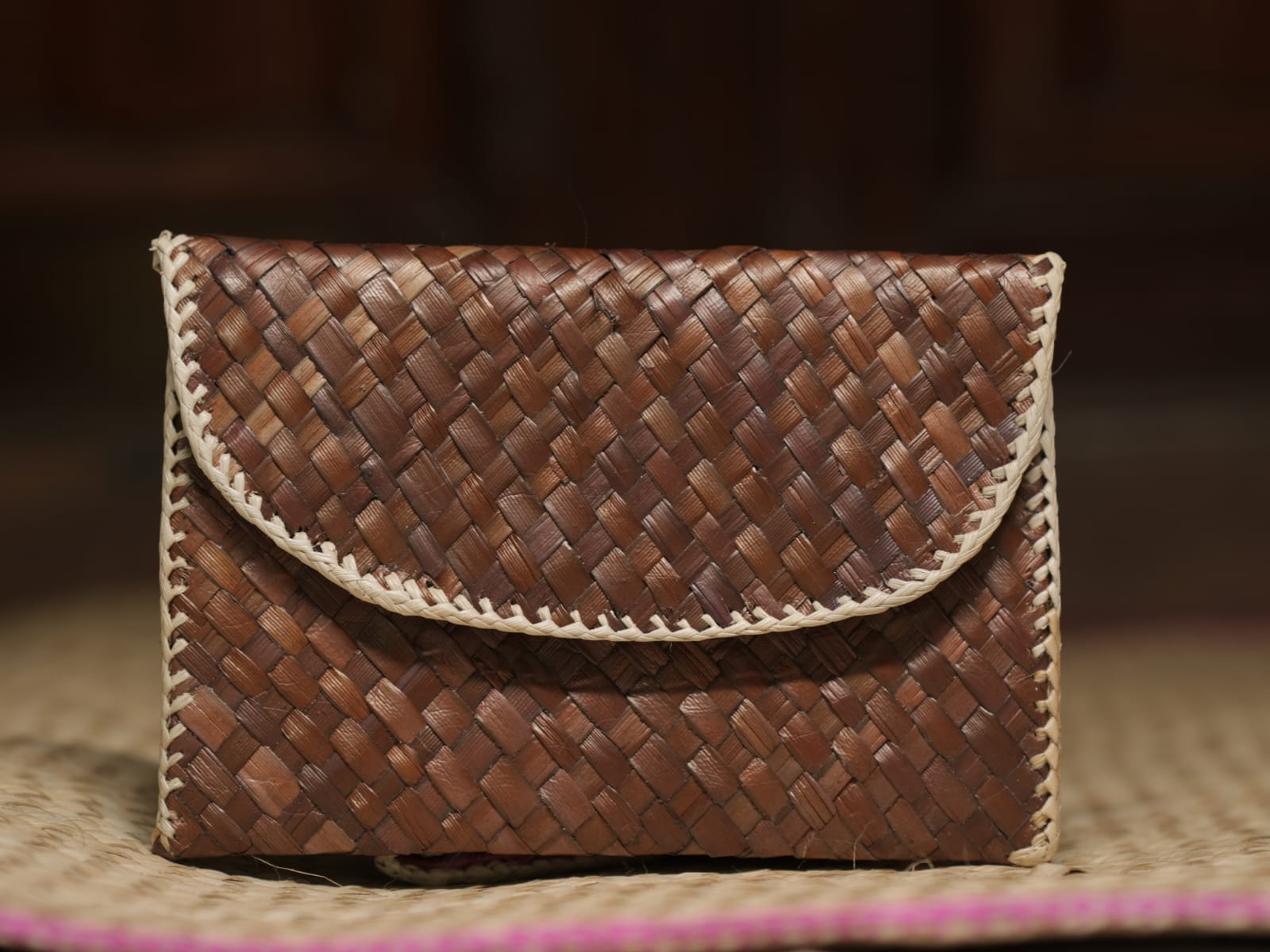 Screwpine purse | Purse for Women and Girls | Brown Colour