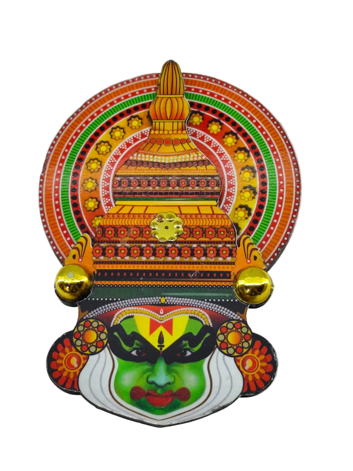 Kathakali Face Fridge Magnet – Traditional Kerala Art Souvenir Magnet