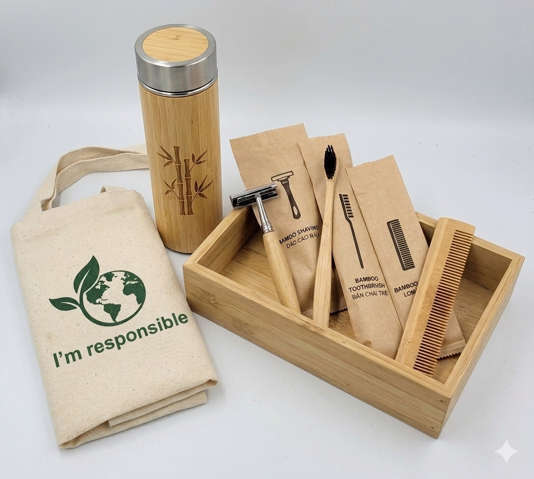 Premium Bamboo Personal Care & Zero-Waste Travel Kit | Global Bamboo