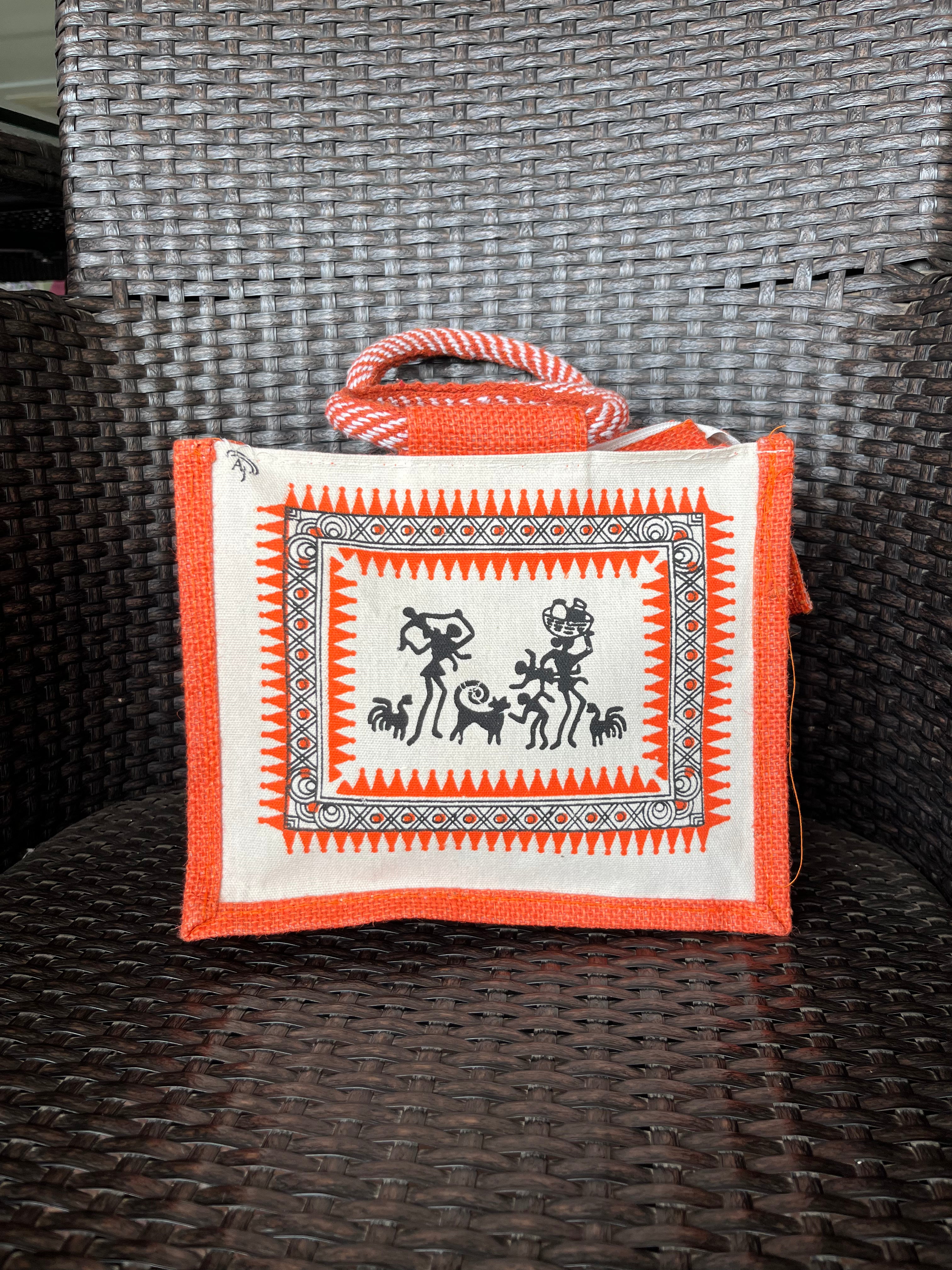 Jute Lunch Bag Single | Version 3 | Eco-friendly | Handmade