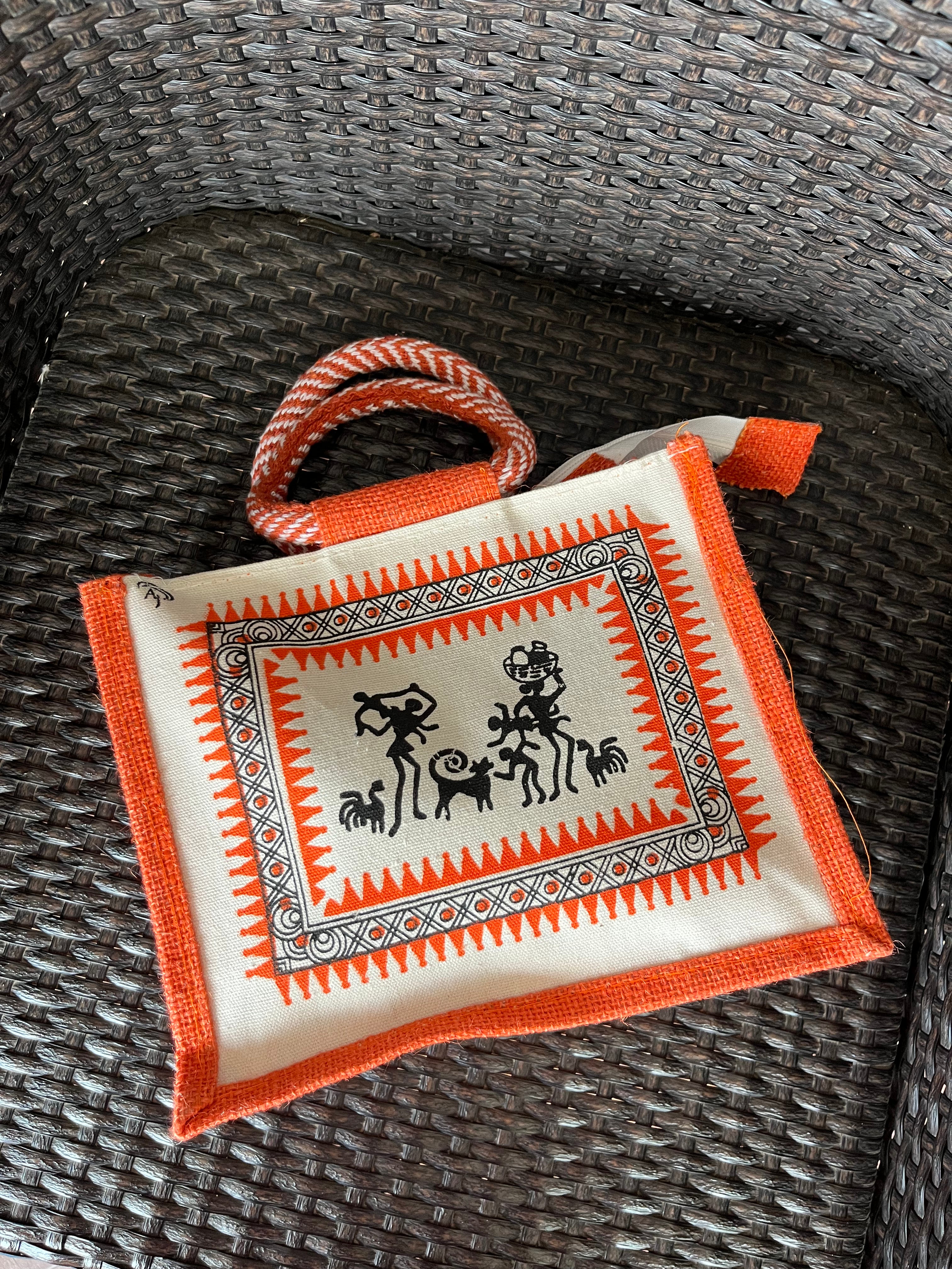 Jute Lunch Bag Single | Version 3 | Eco-friendly | Handmade