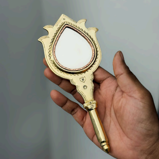 Aranmula Mirror | Aranmula Kannadi (20.3 cm) | GI Product | Handmade Authentic Kerala Traditional Gift