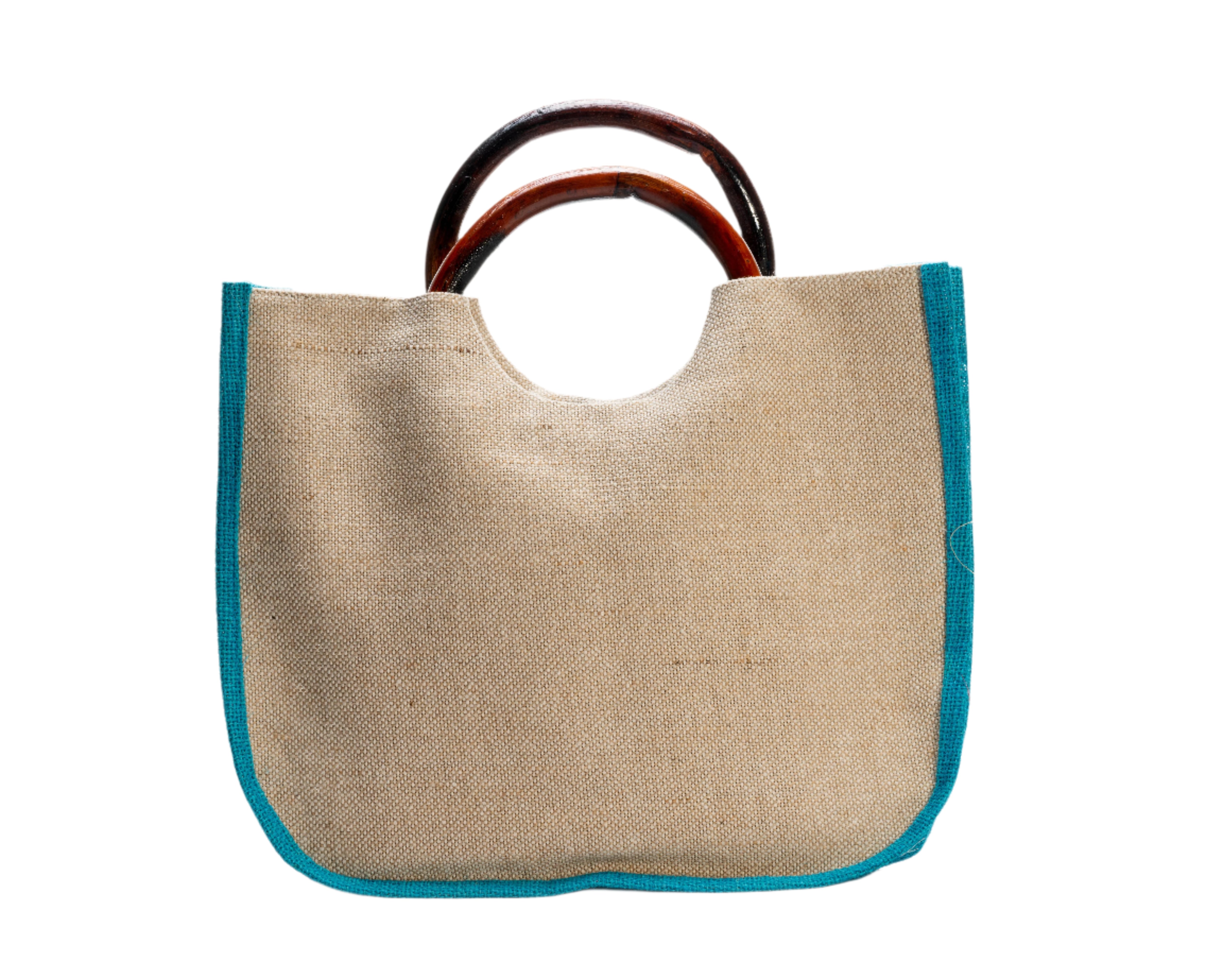 Jute Bag with Bamboo Handle