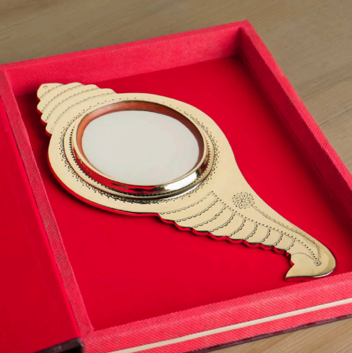 Aranmula Mirror | Aranmula Kannadi (28.1 cm)| GI Product| Handmade Authentic Kerala Traditional Gift