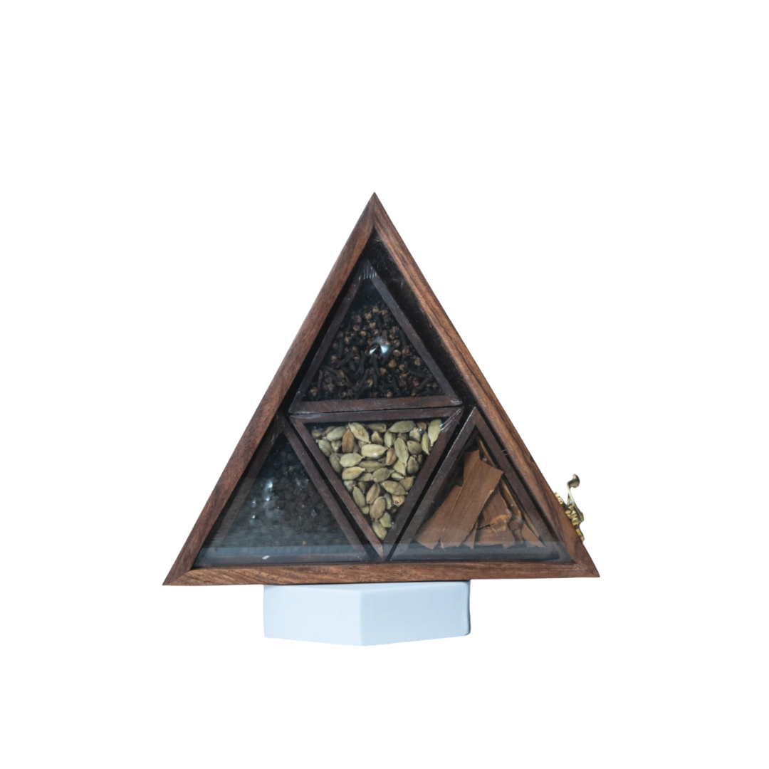 Triangular Spice Containers Triangle Spice Box – Iraaloom