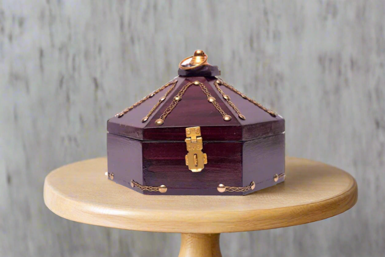 Wooden Hexagon Box