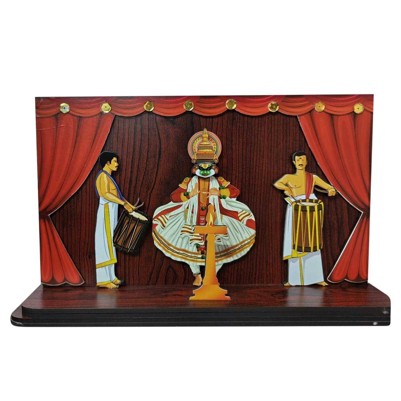 Kathakali Dance with Chendamelam on Stage