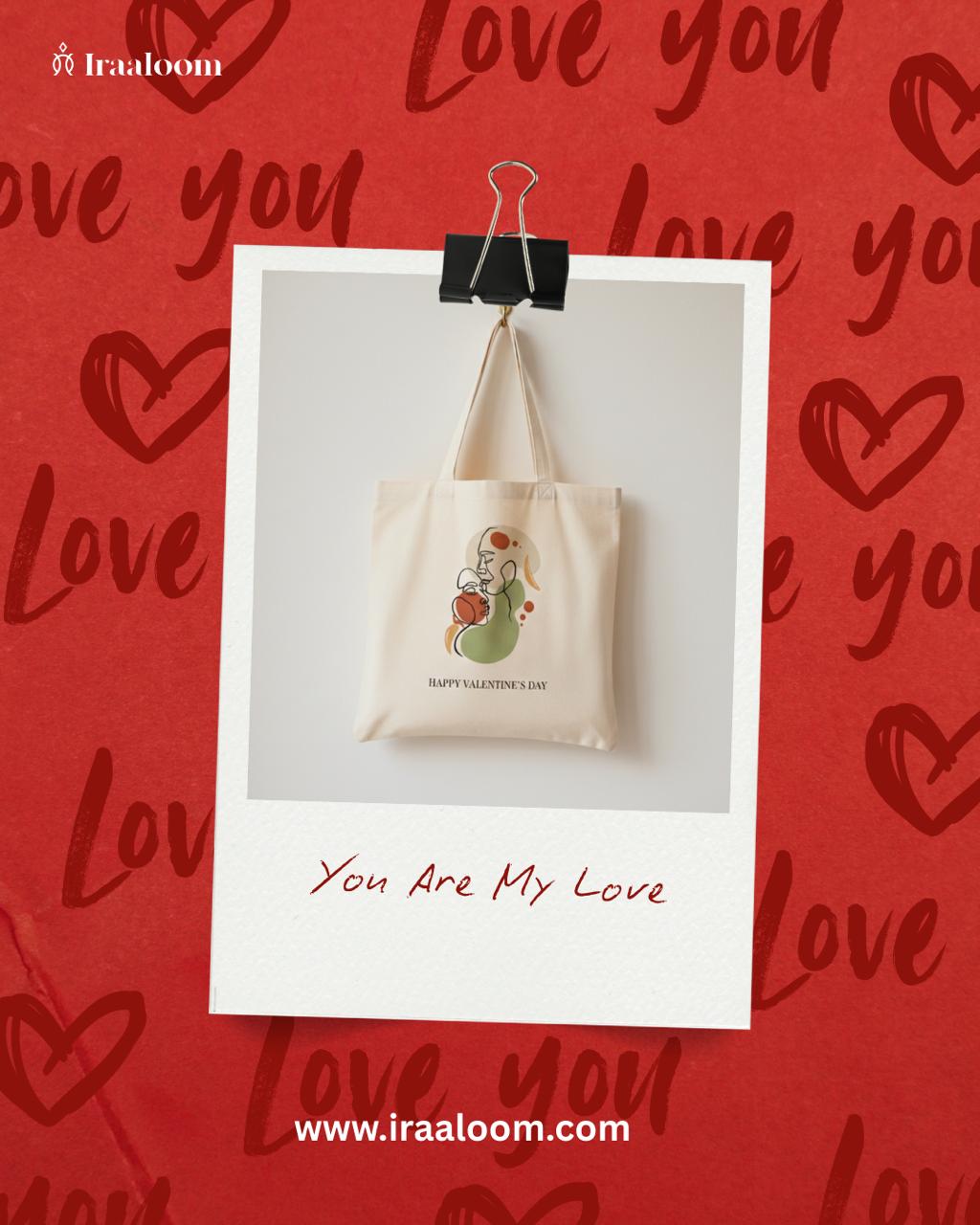 Handmade Canvas Tote Bag with Original Art by Harsha Puthusserry | 14x14 Zip Tote