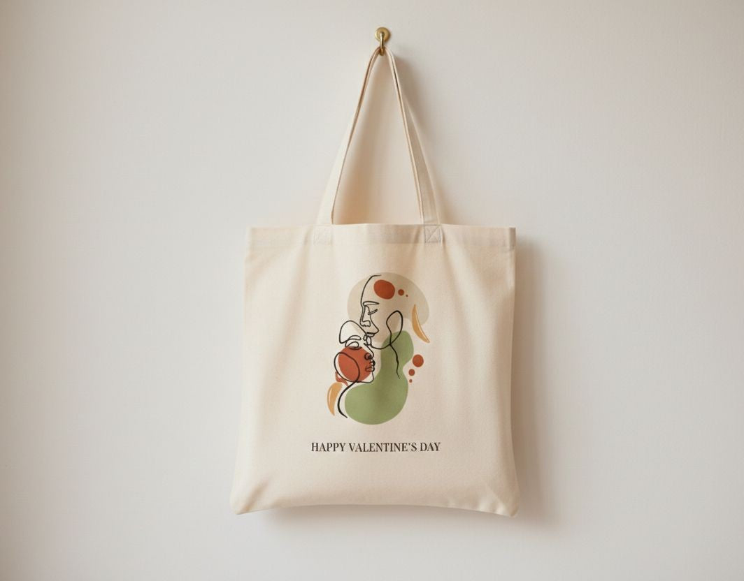 Handmade Canvas Tote Bag with Original Art by Harsha Puthusserry | 14x14 Zip Tote