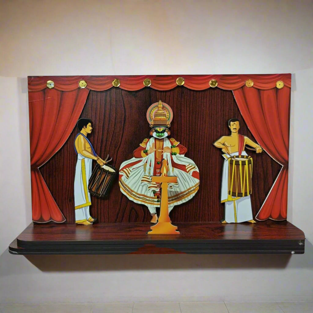 Kathakali Dance with Chendamelam on Stage
