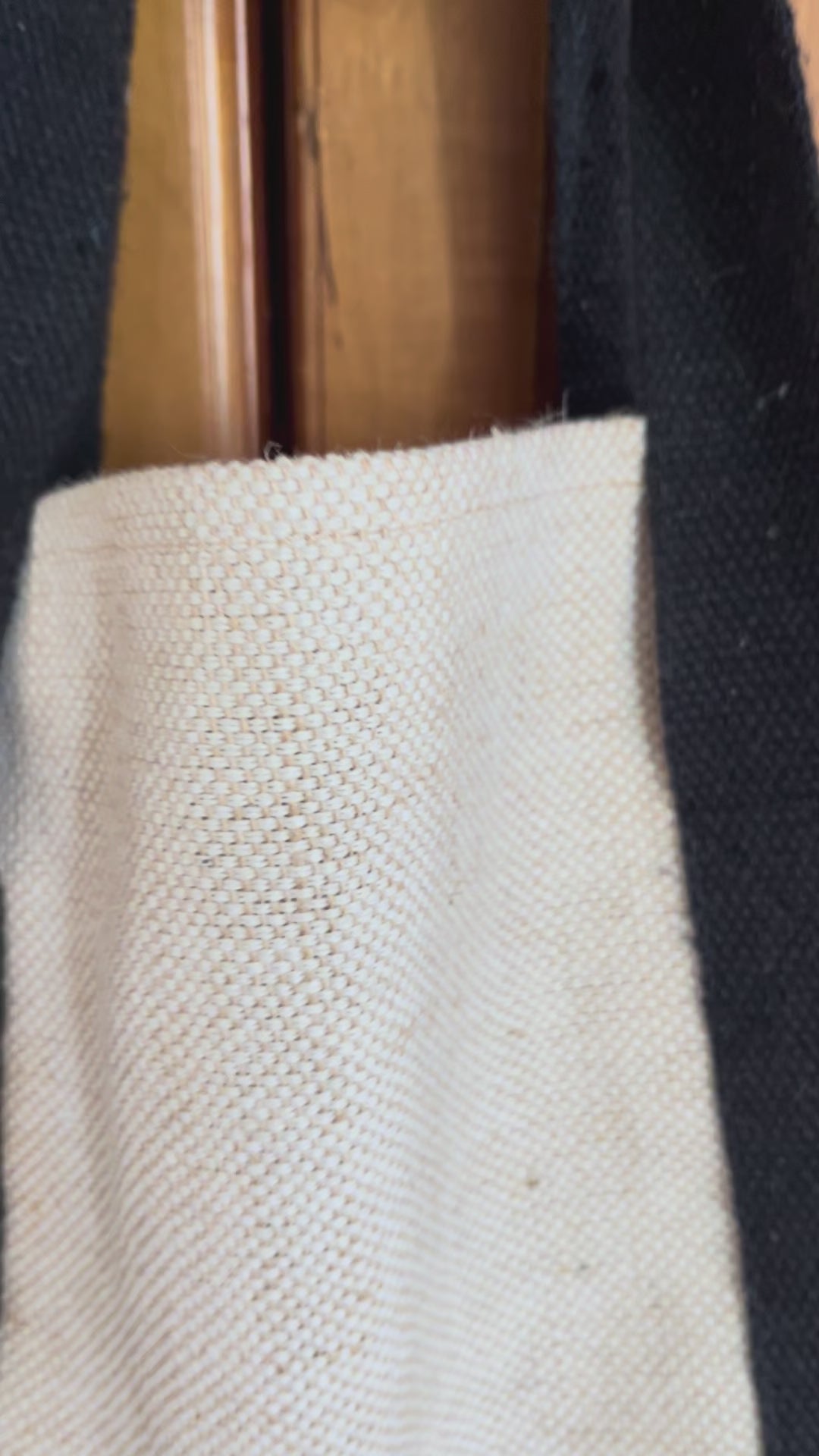 Premium Two-Tone Canvas Tote Bag | Eco-Friendly Everyday Reusable Shopping & Work Bag
